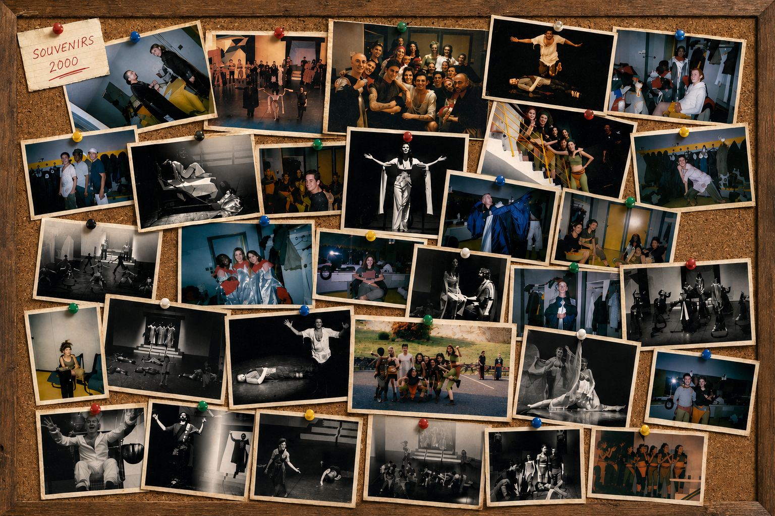 Archives de Salammbô comédie musicale – photo de famille de la troupe dans les coulisses
